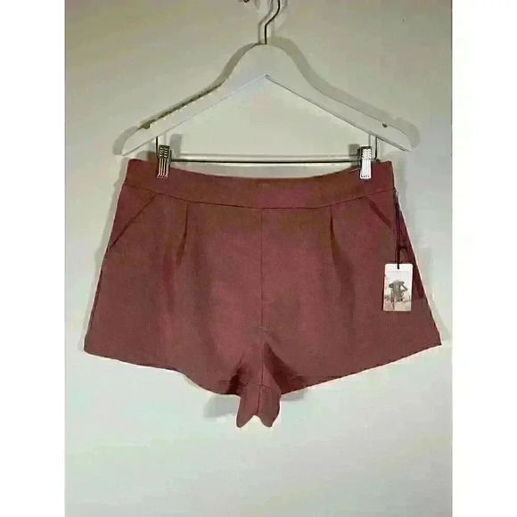Sincerely Jules NWT Pull On Pleated Shorts 2.25" Rose Pink Size XL NEW - Picture 1 of 9